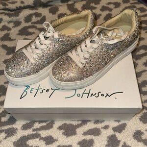Betsy Johnson Rhinestone Sneakers